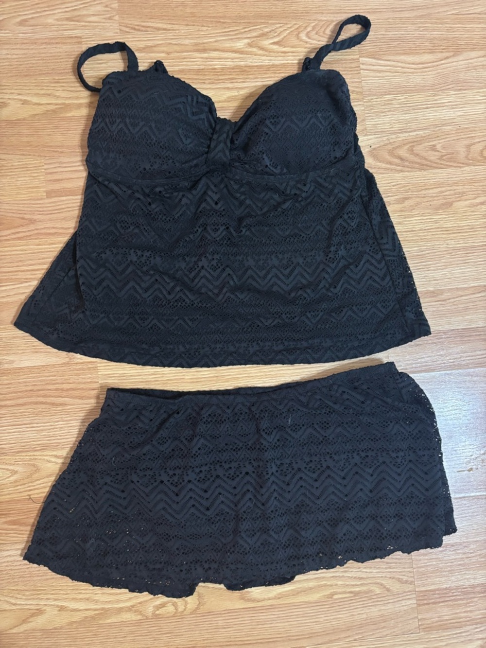 Catalina Black Women’s Swimwear Tankini Set